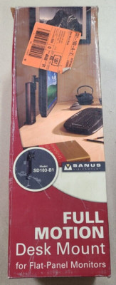 Sanus SD103-B1 Systems Black 2-Axis Desktop Mount For Up To 24'' Flat Panel TVs