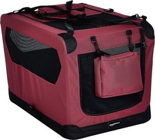 Trasportino Morbido Borsa per Animali Box Gabbia Pieghevole Auto Aereo Rosso