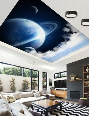 3D Planet Moon 797 WallPaper Murals Wall Print Decal Wall Deco AJ WALLPAPER Zoe