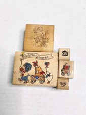 DOTS Rubber Mounted Stamp Lot Patriotic 4th Of July God Bless America Summer