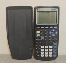 TI-83 Plus Texas Instruments Graphing Calculator w Battery Cover SMALL LINE
