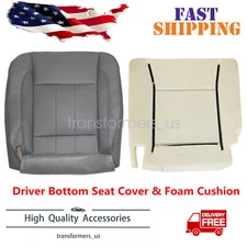 Driver Bottom Seat Cover Gray With Foam Cushion For 06-09 Dodge Ram 1500 2500