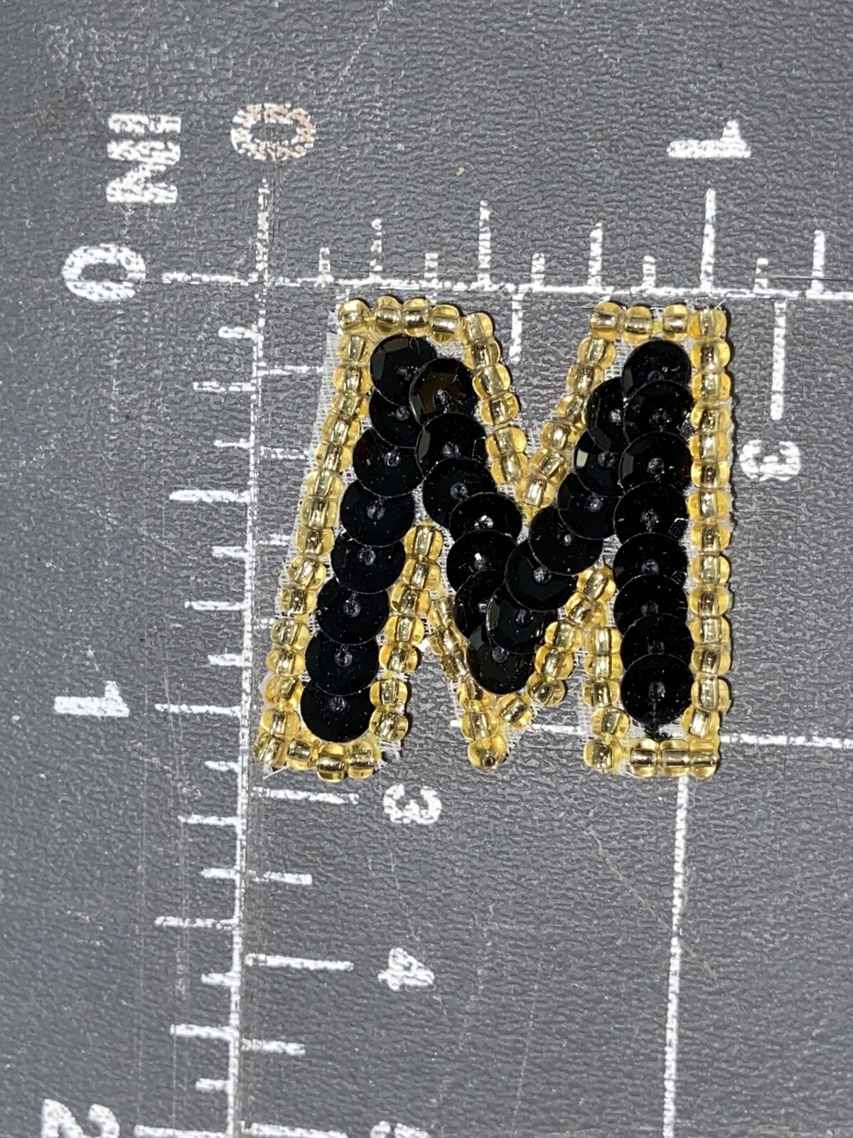 Vintage Letter M W Sequin Patch Initial Name MHS MU MSU UofM WHS WU WSU  UofW UW | eBay