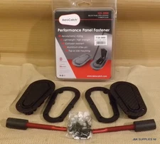 GENUINE AEROCATCH BONNET PINS - FLUSH (UNDER PANEL)- NON LOCK - CARBON T125-3000