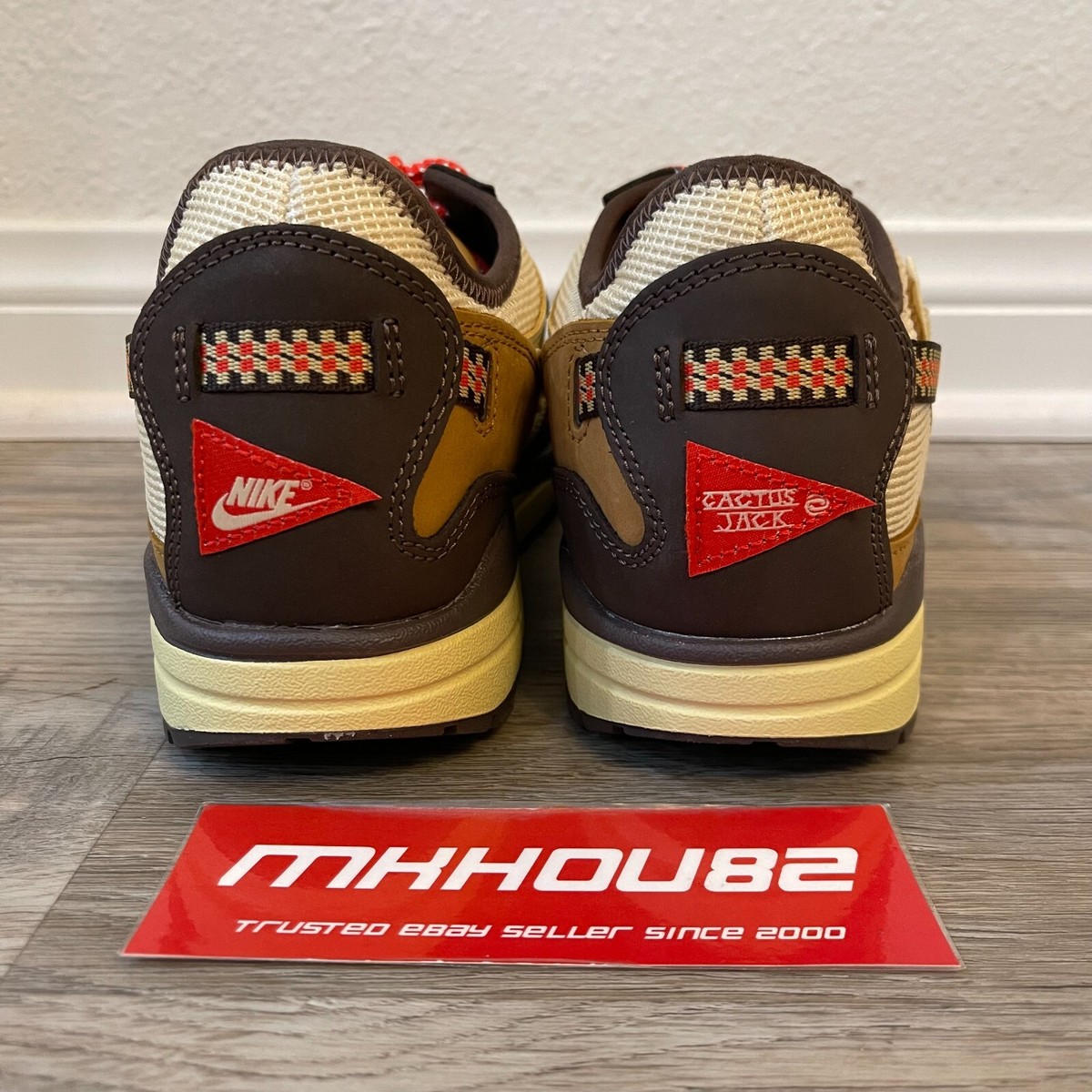 New Nike Air Max 1 Travis Scott Cactus Jack Baroque Brown