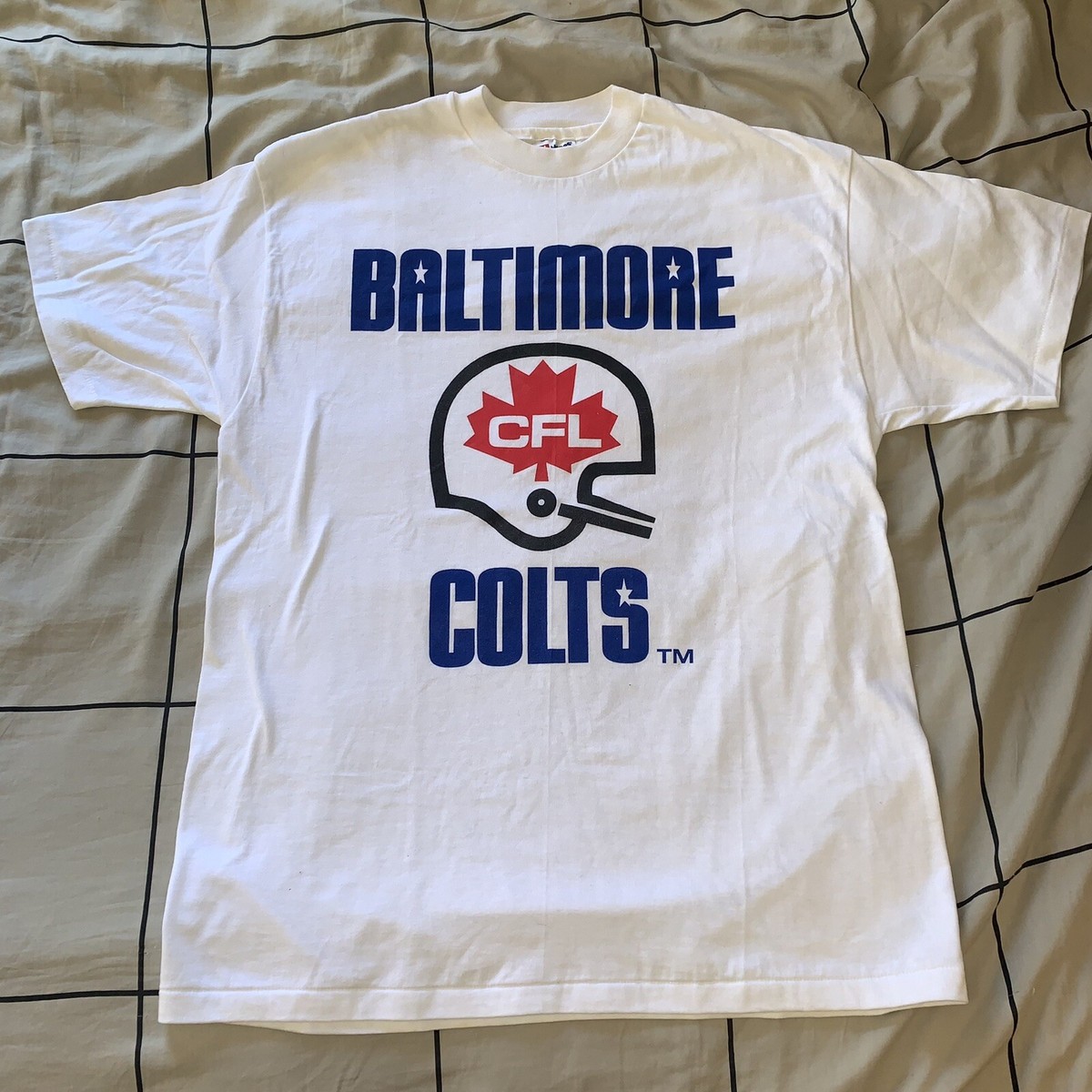 Vintage Baltimore CFL Colts Stallions T-Shirt Large