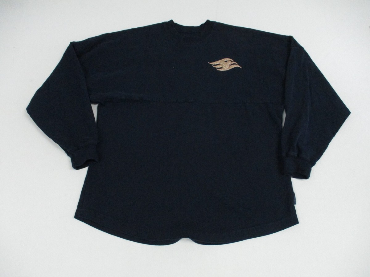 Disney Cruise Line Spirt Jersey Shirt Men's Small Blue Long Sleeve
