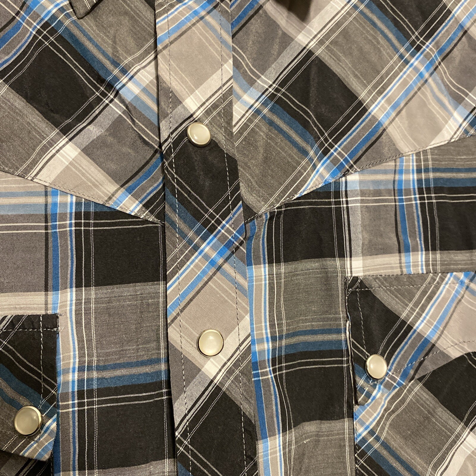 Renegade Pearl Snap Button Up Shirt Size Medium M… - image 3