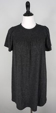 Ann Taylor Loft Gray Short Sleeve Stretch Shift Dress Size XS