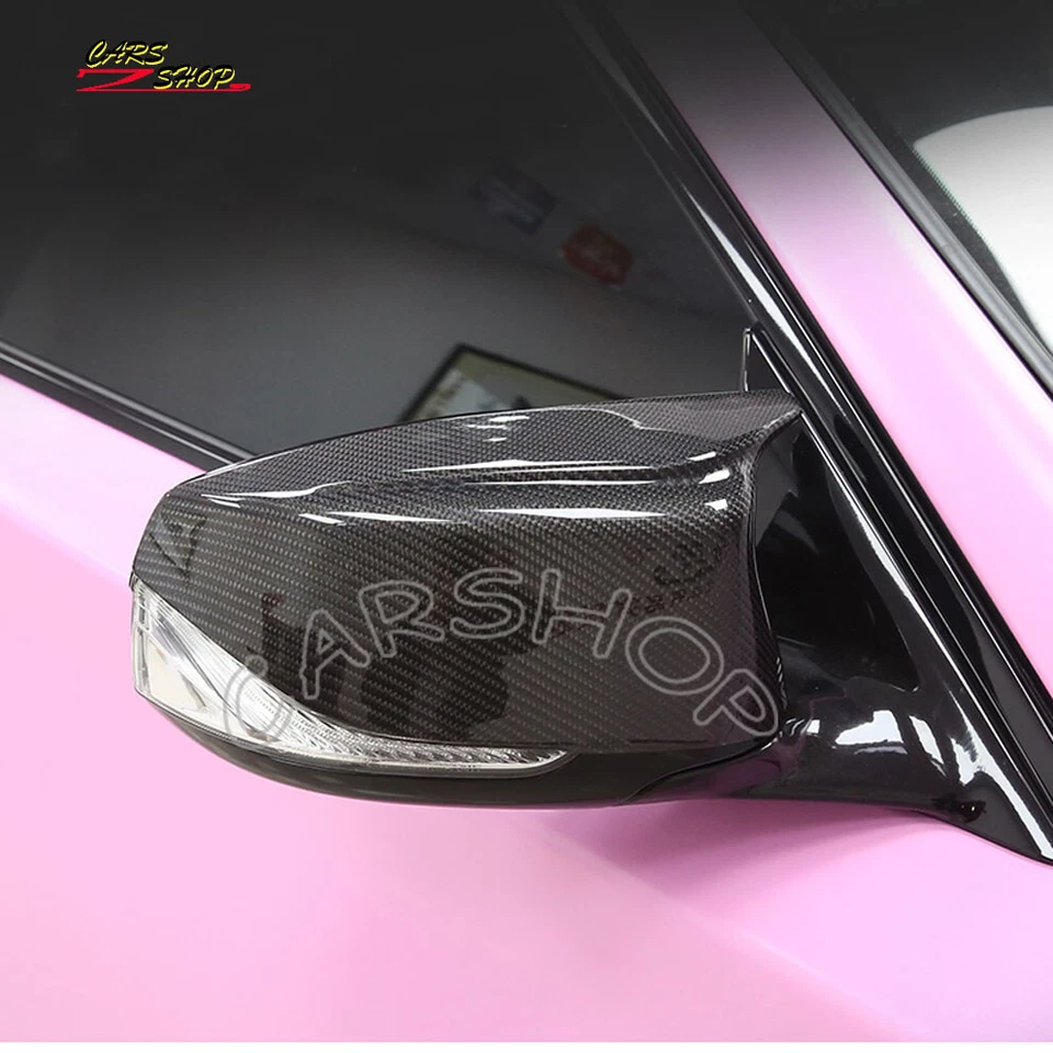 Cubierta de espejo de fibra de carbono para INFINITI Q50 Q60 Q70 QX30 2014-2024 Foto 3 de 4