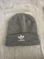 Adidas Winter Hat Cap Beanie Gray Soft Knitted One Size - Unisex
