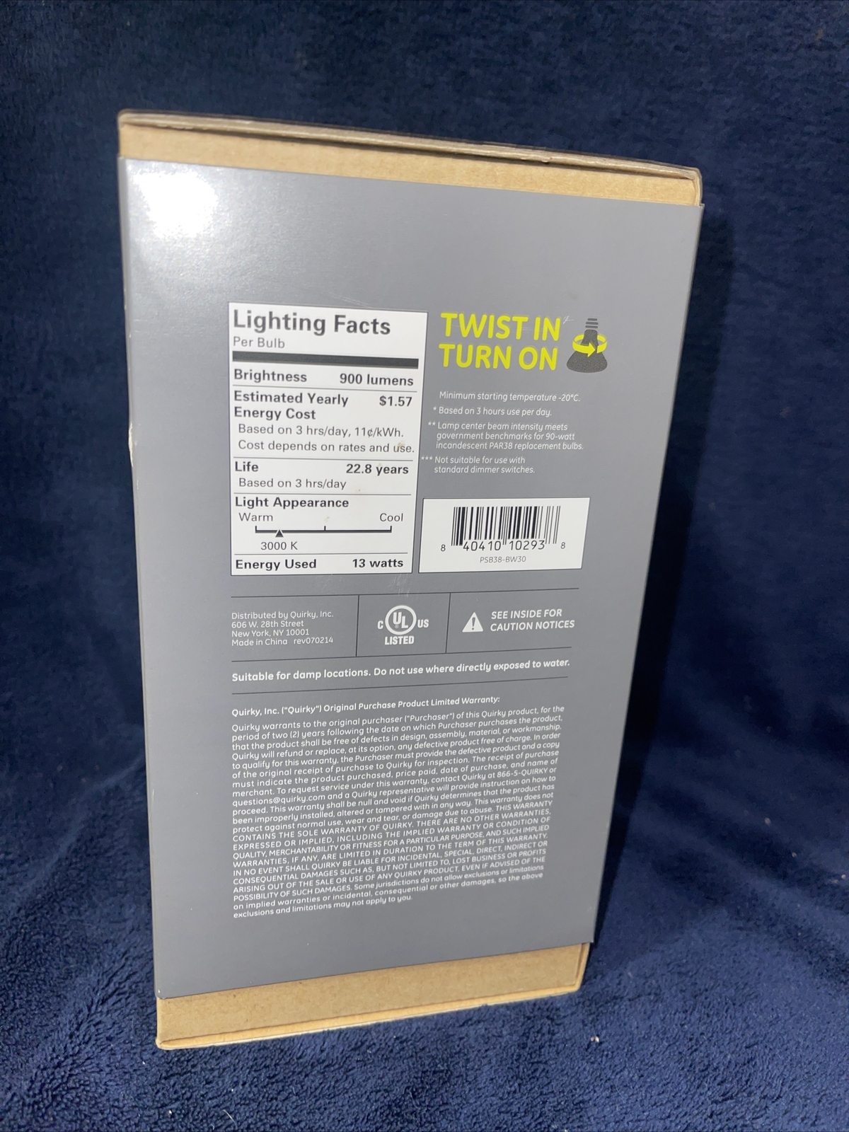 GE Link Smart LED Light Bulb PAR38 Bright White Link Wink Zigbee PSB38-BW30