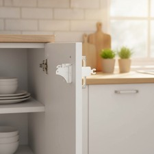 Invisible Magnetic Cabinet Locks - 10 Locks  2 Keys, Easy Child Safety Solution