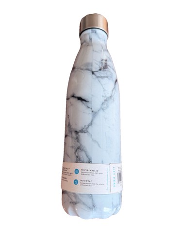 Swell 17 oz white marble  Stainless Steel Water Bottle, 17oz - Imagen 2 de 3