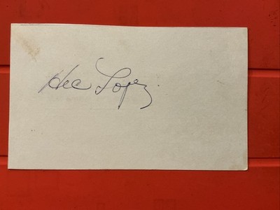 Hector Lopez   MLB: 1955 Kansas City Athletics Autograph Postcard    