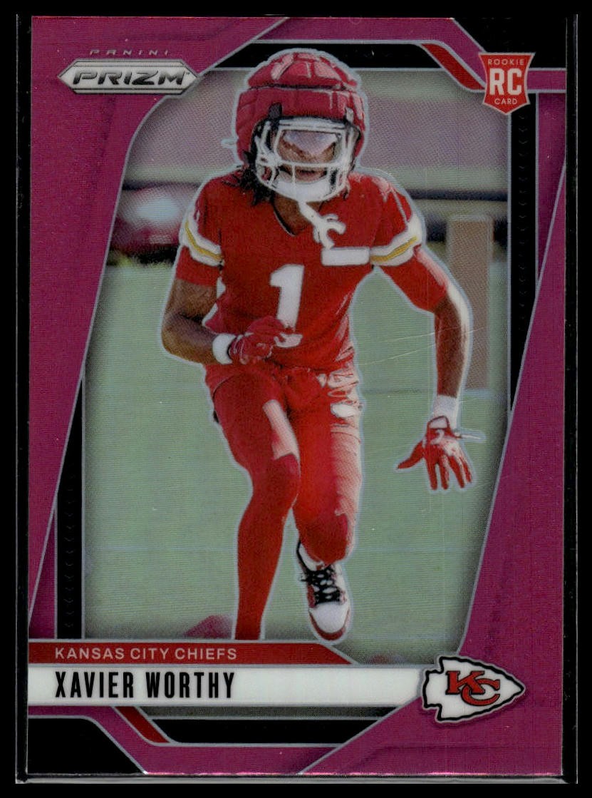 2024 Panini Prizm #399 Xavier Worthy Pink Rookie RC