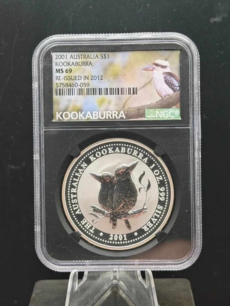 2012年 オーストラリア クーカバラ銀貨 MS69 Australian Kookaburra MS 69 Graded 1 oz Precious Metal Content per