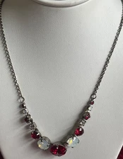 Sorrelli Crimson Pride Necklace NCQ14ASCP Antique silver  tone