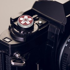 Shutter Button Red Camera Soft Release Button Adhesive, for Fuji