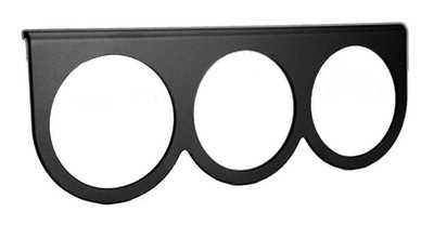 AutoMeter 3233 GAUGE MOUNTING PANEL TRIPLE 2 5/8'' BLACK ALUMINUM