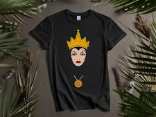 Disney Cute The Evil Queen Villain Snow  T-SHIRT Unisex
