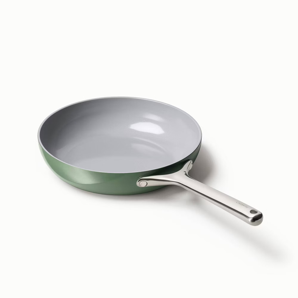 Caraway Home 105 Fry Pan Sage Nonstick Ceramic Stainless Steel 14590₽