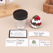 Adopt A Grass Nugget Plushie Little Grass Nugget Plushie With Encouragement Card