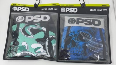 PSD Underwear Men's  Boxer Briefs 2 pack Size M