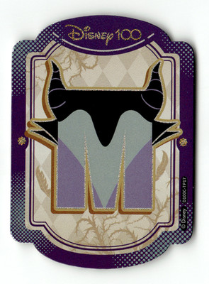 Card Fun 2025 Disney 100 Letter Spelling No D100C-TP17 Maleficent ''M''