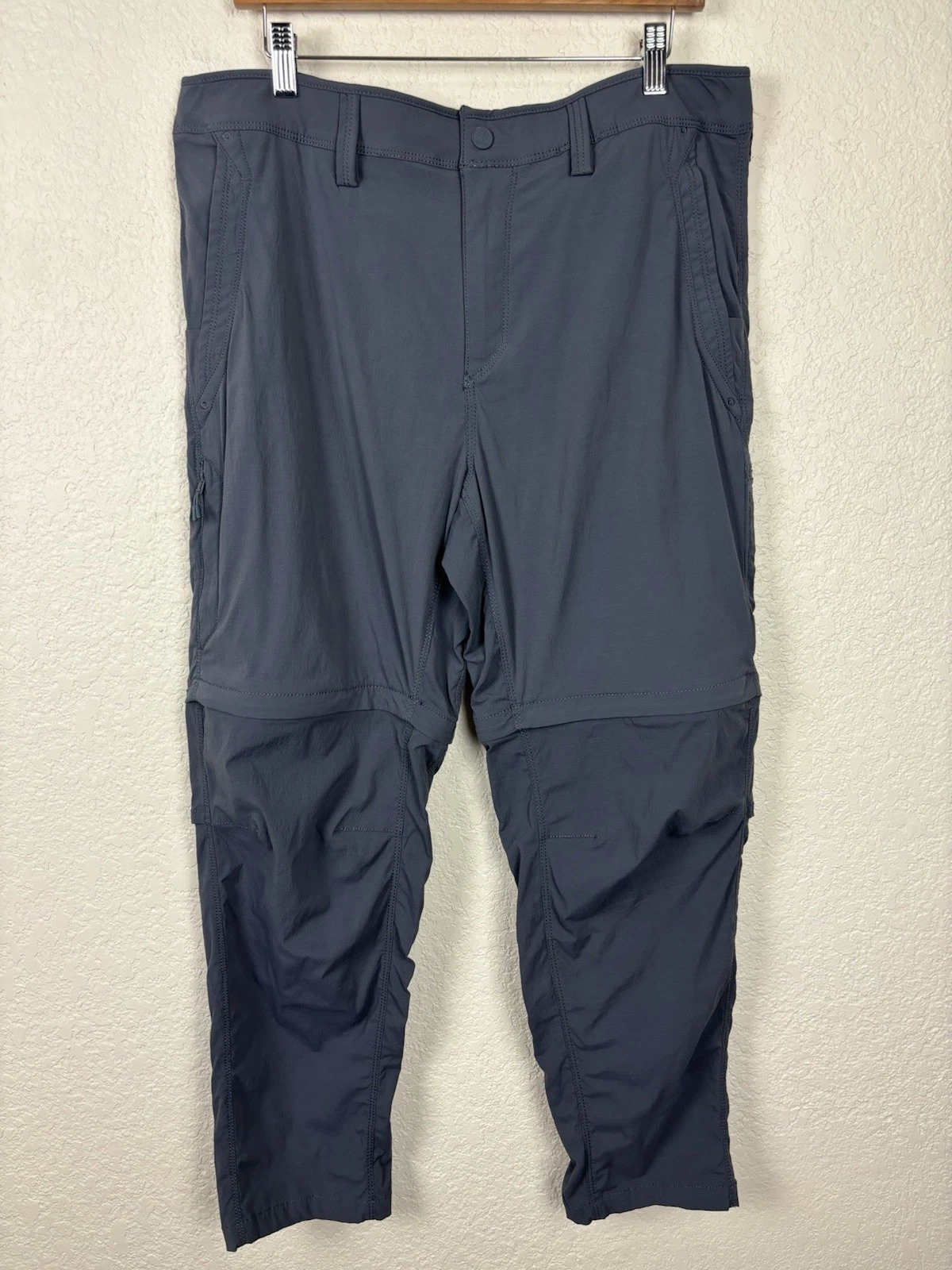 Coolibar Miller Men’s Convertable Pants Sz 36x30 Navy Blue Outdoors Fishing UPF