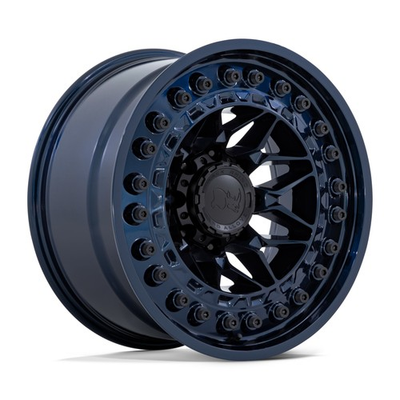 #ad Black Rhino Alpha 17x9 5x5.0 Midnight Blue Wheel 17quot; 12mm For Jeep Wrangler Rim $345.00