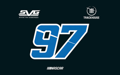 Shane Van Gisbergen #97 SVG Nascar Car Racing 3x5 FT Black Flag Decore Banner