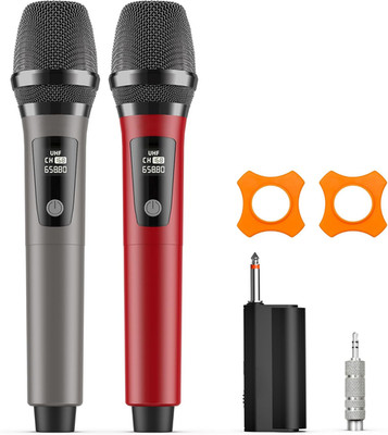 Wireless Microphones, Professional Dual Karaoke Microphones, Wireless Dynamic Mi