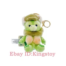 Genuine HongKong Disney Winter Olu mel Sitting Cute Plush Keychain New