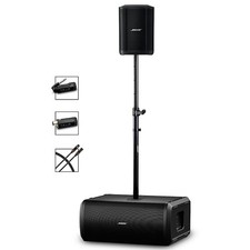 Bose S1 Pro Wireless PA Package With Sub2 Powered Bass Module and accessories