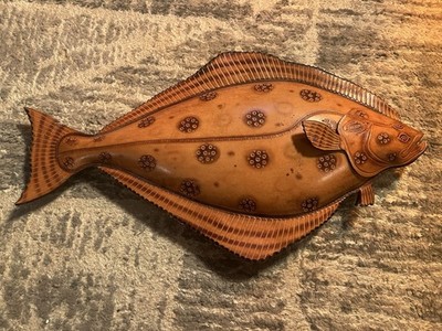 RARE 30'' Vintage Leather Fish Sculpture - StreamLine Originals by Lance Marshall