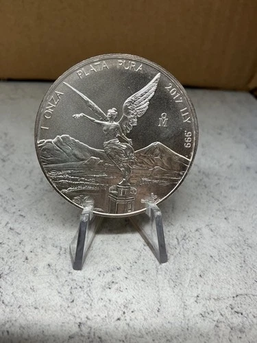 2017 Libertad Mexico Mint Plata Pura -0.999 Bullion Grade Silver 1 Oz Coin