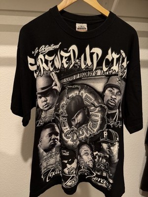 Screwed up Click Houston Rap T-shirt Black DJ Screw FAT PAT Hip Hop Size XL