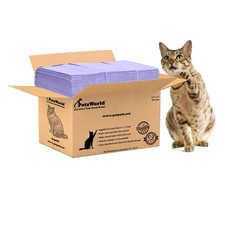 PetsWorld Universal Fit Cat Pad Refills for Litter Box, Fresh Scent, Odor Con...