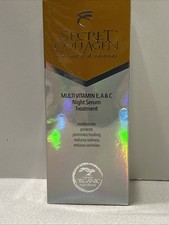 Secret Collagen Sealed Multivitamin E A C Night Serum Treatment NIB L2026