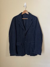 Drake’s London Corduroy Blazer Games Jacket Navy Blue 38
