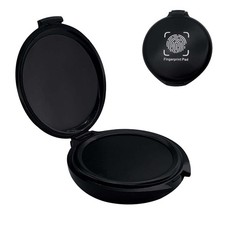 Fingerprint Ink Pad,Black Thumbprint Pad for Notary Supplies Black 1 Pack