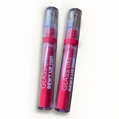 Catrice 2 x GLASS LIKE DEWY LIP TINT Lippenfarbe 050 Regrets? Always! 2 x 3 ml