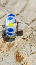 Trollbead Blue White Yellow Unique