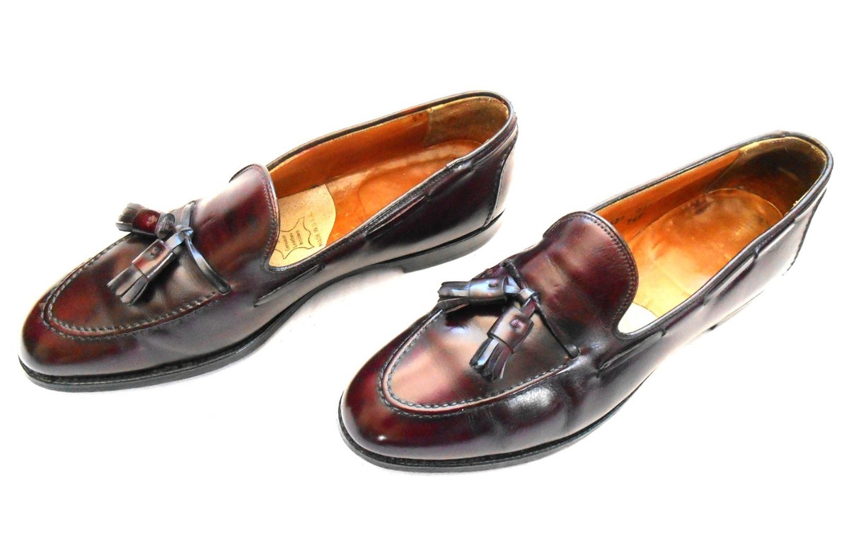 Alden 663 for Brooks Brothers 769 Men's 9.5C Calf Burgundy Tassel