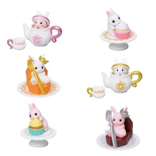 Tarlin Rabbit Cake Shop Gashapon Bunny Teapot Cupcake Mini Figure 1 Random Toy
