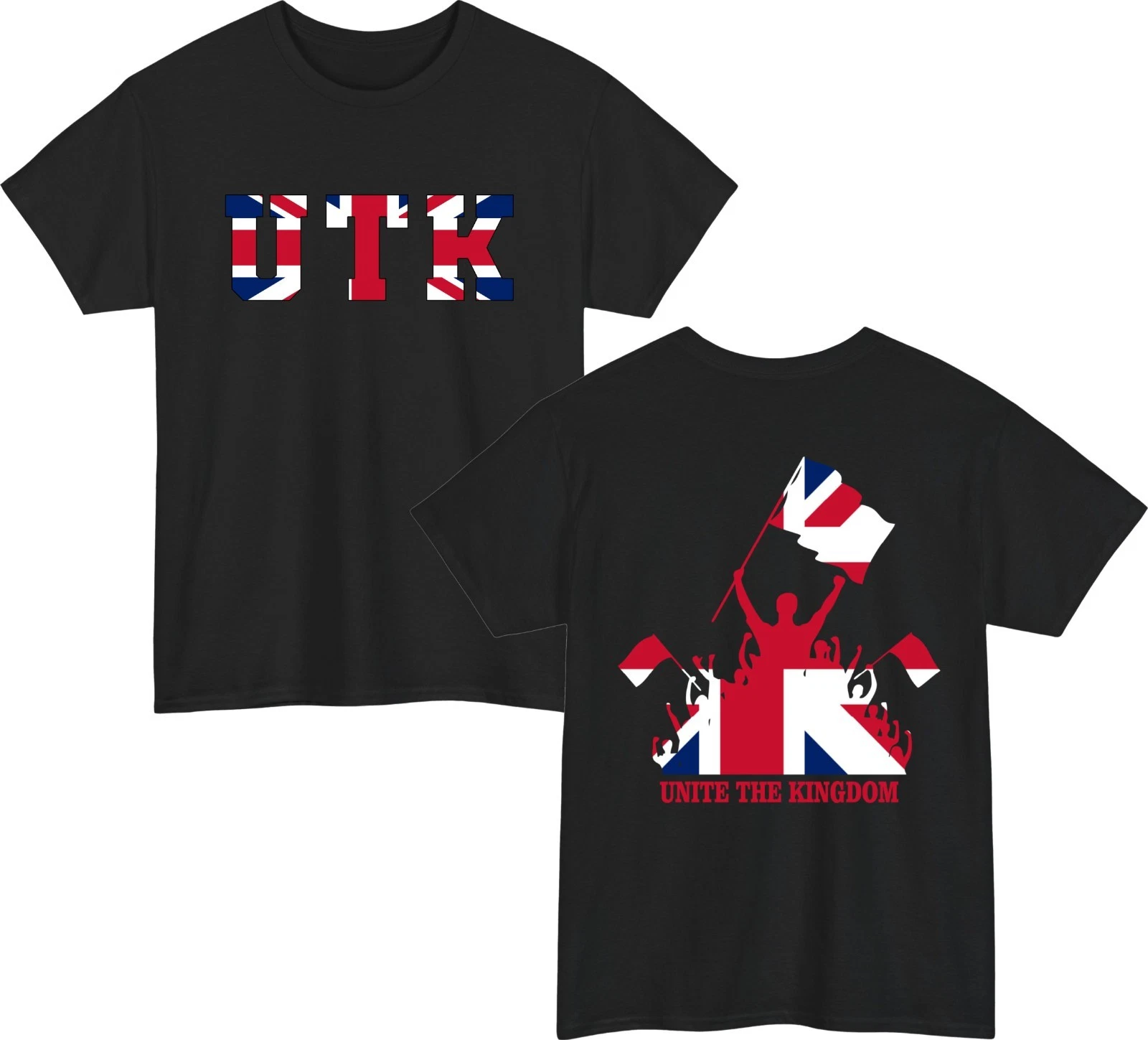 UTK Unite The Kingdom British Flag T-Shirt - UK Patriotic Pride Union Jack Tee