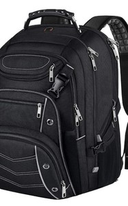 Extra Large Laptop Backpack Many Compartments RFID Black TSA  School Travel
