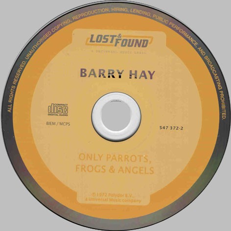 Barry Hay: Only Parrots, Frogs And Angels ('72 Europe Pop/Prog Rock CD Reiusse) - Picture 3 of 10