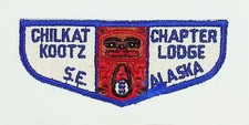 Kootz Lodge 523 Southeast Alaska Council AK CHF1 Chilkat Flap BLU Bdr
